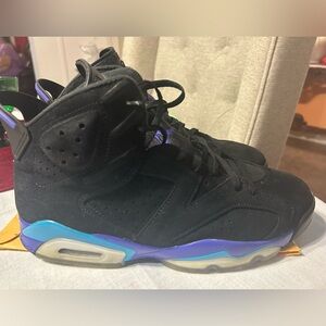 Air Jordan 6 Retro Electric Green Black Purple Men’s Size 10